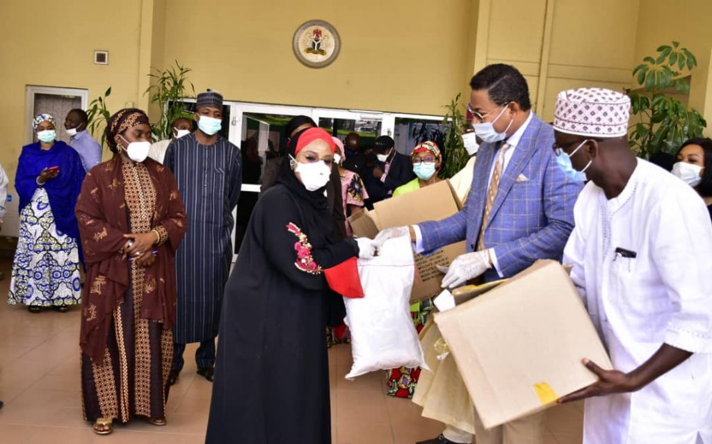 FCT Minister of State, Dr. Ramatu, Tijani Aliyu receives palliative for 3,000 households from Christ Embassy