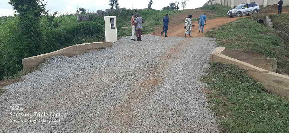 Road & Bridge constructed by (Middle) Living Faith Pegi link bridge and access road network constructed by Winners Chapel