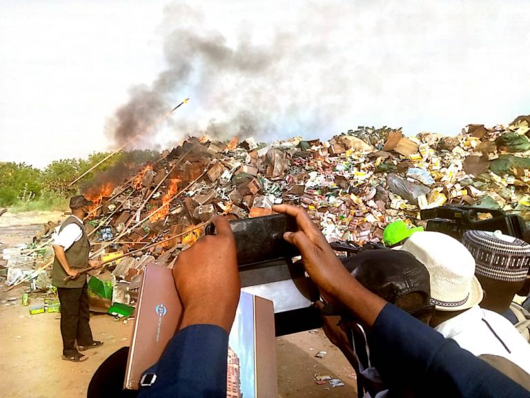 Kano State Govt. Destroys 402 Tonnes Of Illicit Products