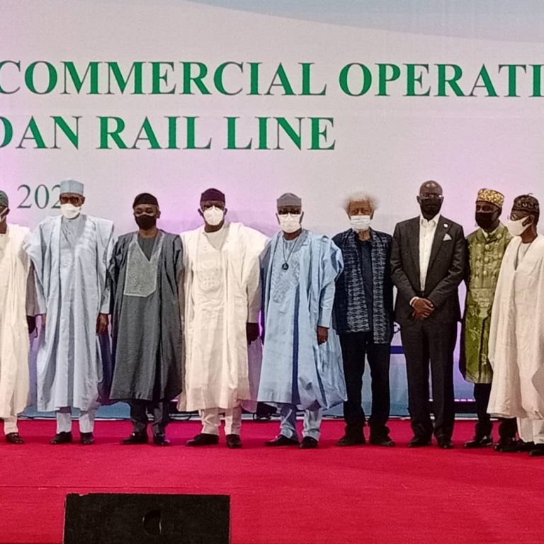 President Buhari Commissions Lagos-Ibadan Rail Line Project For Commercial Operations