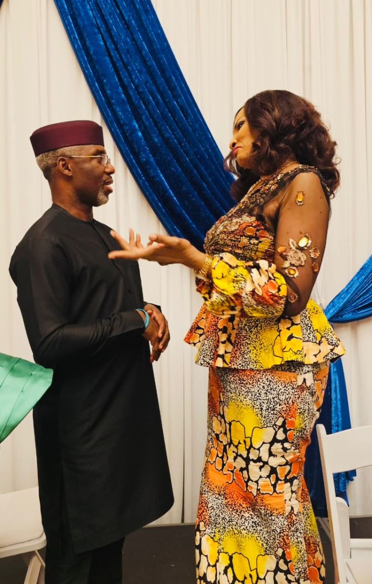 PHOTO NEWS – The Former Chief Of Staff To The Immediate Past Governor Of Imo State, Ugwumba Uche Nwosu And The Minister Of State For Foreign Affairs, Ambassador Bianca Ojukwu   At The Mbaise USA Convention In Minnesota, USA At The Weekend